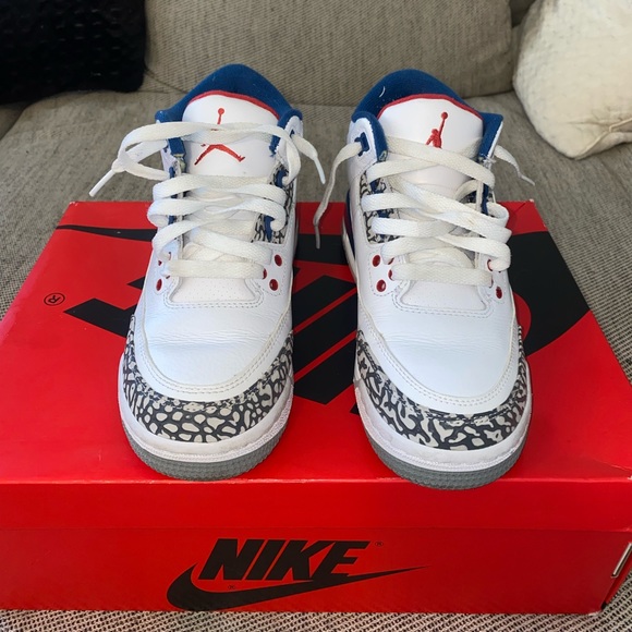 Jordan 3 Retro - True Blue - 2016 - GS - NO BOX - Picture 3 of 4